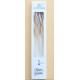 Свічки для торта "коктейльні" градієнт шампань-білий, 6 штук