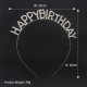 Обруч "Happy Birthday" срібний