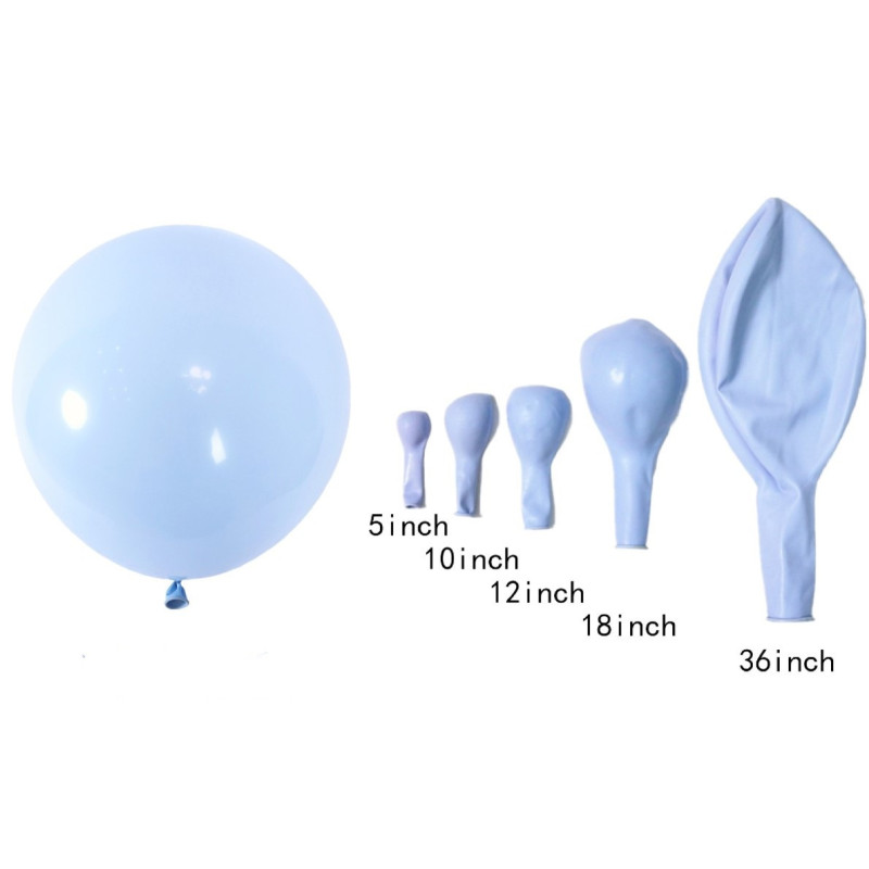 Воздушные шары макарун Baby Blue 10" TT(TONGTAI), 100 штук