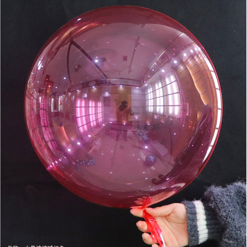 Воздушный шар bubbles красный 45 см