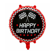 Фольгована куля "Happy Birthday" формула 1 (Китай)