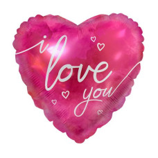Куля фольгована серце I love you 17" (Китай)