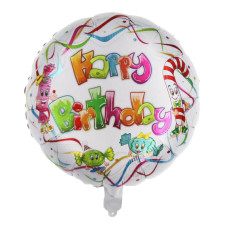 Фольгована куля Happy Birthday льодяники (Китай)