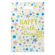 Пакети "Happy Birthday зірки на білому" 17х25 см 10 штук