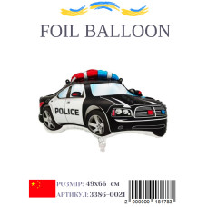 Фольгована куля Поліцейське авто 49х66 см (Китай) в упаковці