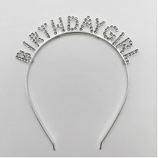 Обруч "Birthday Girl" серебро
