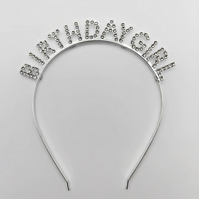 Обруч "Birthday Girl" серебро