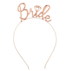 Обруч "Bride" розовое золото