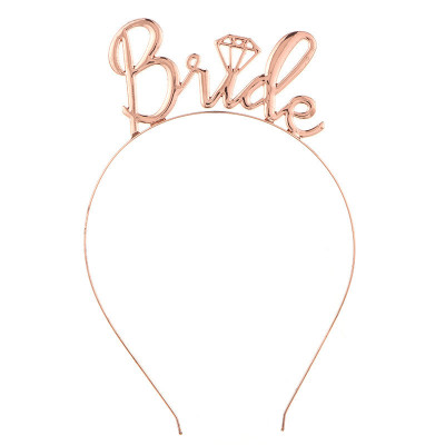 Обруч "Bride" розовое золото
