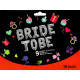 Фольговані літери срібні BRIDE TO BE, 40 см в упаковці