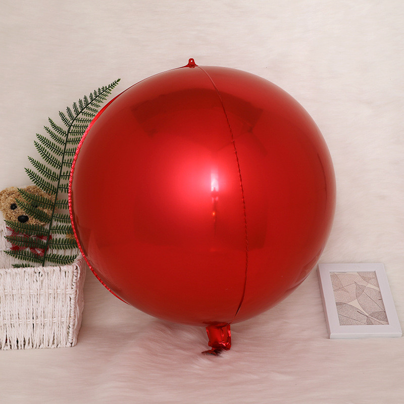 Куля фольгована сфера 3D червона 32" (Китай)