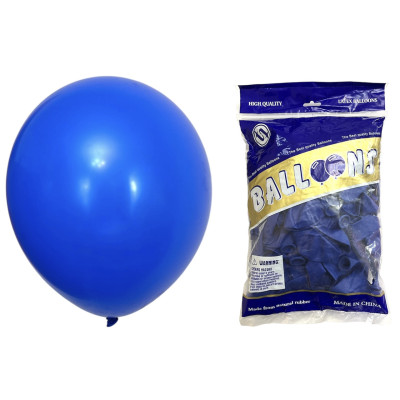 Воздушные шары пастель тёмно-синий 12" TT(TONGTAI), 100 штук