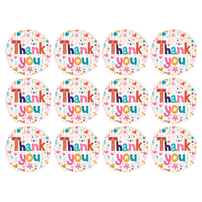 Наклейки для паковання | стикери Thank You 12 шт.