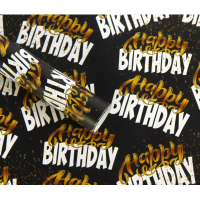 Подарочная бумага для упаковки  "Happy Birthday" , 5 шт/уп