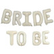 Фольговані букви кремові BRIDE TO BE, 40 см