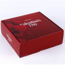 Коробка подарункова щільний картон 350 г/м2 20х20х7 см