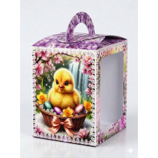 Коробка для Великодньої випічки No3 14х14х18,7 см на 400 грамів