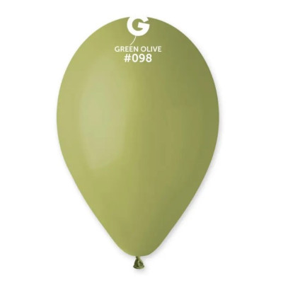 Воздушные шарики пастель оливковый 10" (25 см) Gemar