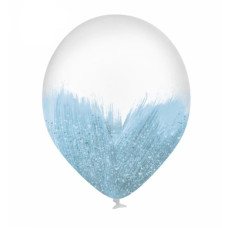 Повітряна кулька Brush shine блакитна, з глітером 12" ТМ Sharoff