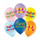 Повітряні кульки "Happy Birthday" 12" (30 см) ТМ Sharoff