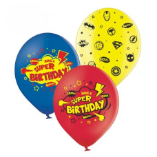 Повітряні кулі Super Birthday, 25 шт/уп (2 ст) ТМ Sharoff