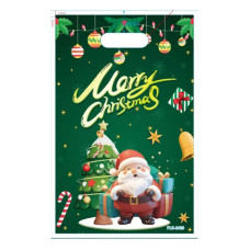 Пакети подарункові новорічні Merry Christmas, 10 штук