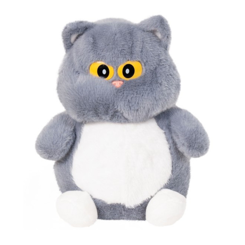 М'яка іграшка кот Коржик сірий, 25 см